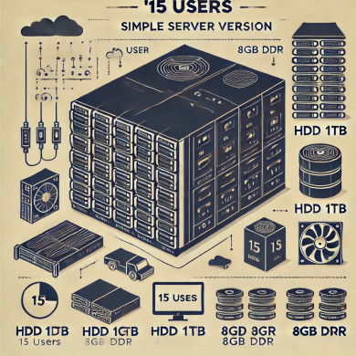 Простой сервер на 15 пользователей