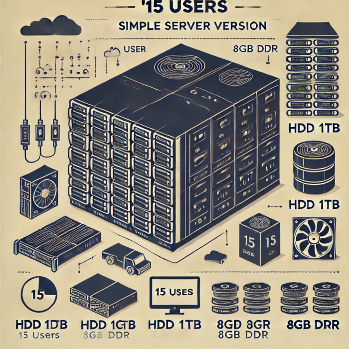 Простой сервер на 15 пользователей