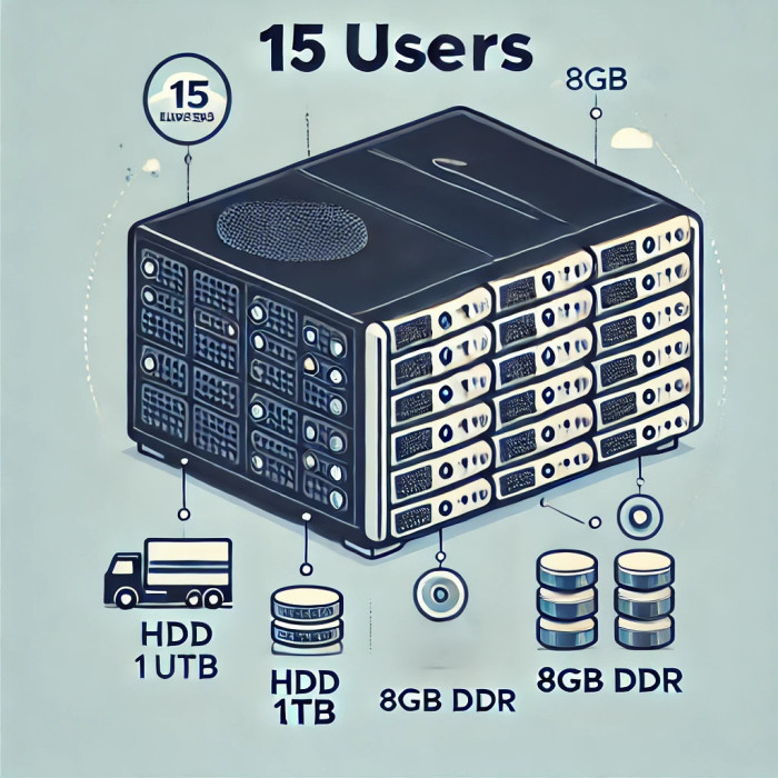 Профессиональный сервер на 15 пользователей